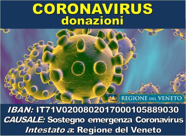 Emergenza Coronavirus: ecco come sostenere la sanità veneta