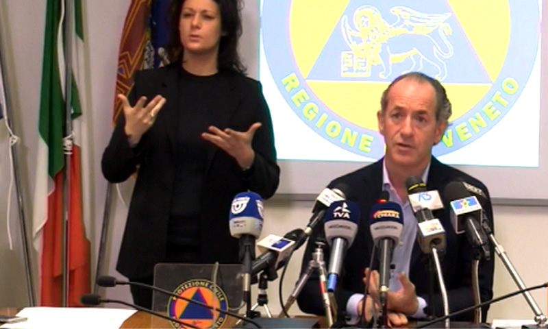 Zaia: “Attivato il macchinario dall’Olanda per velocizzare l’analisi dei tamponi”