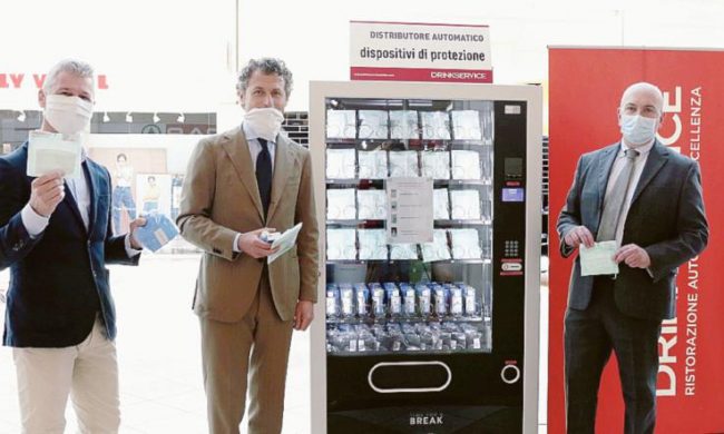 Rovigo, arriva il distributore automatico di mascherine