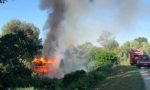 Villa d'Adige: in fiamme postazione di bird watching