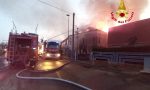 Le foto dell'incendio a Fratta Polesine: calzaturificio distrutto dalle fiamme