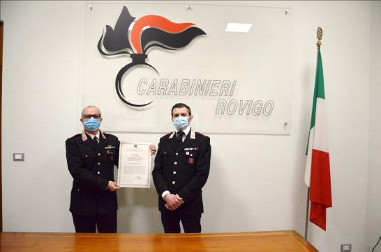 Al Comandante della Stazione Carabinieri il “Premio Legalità e Sicurezza”