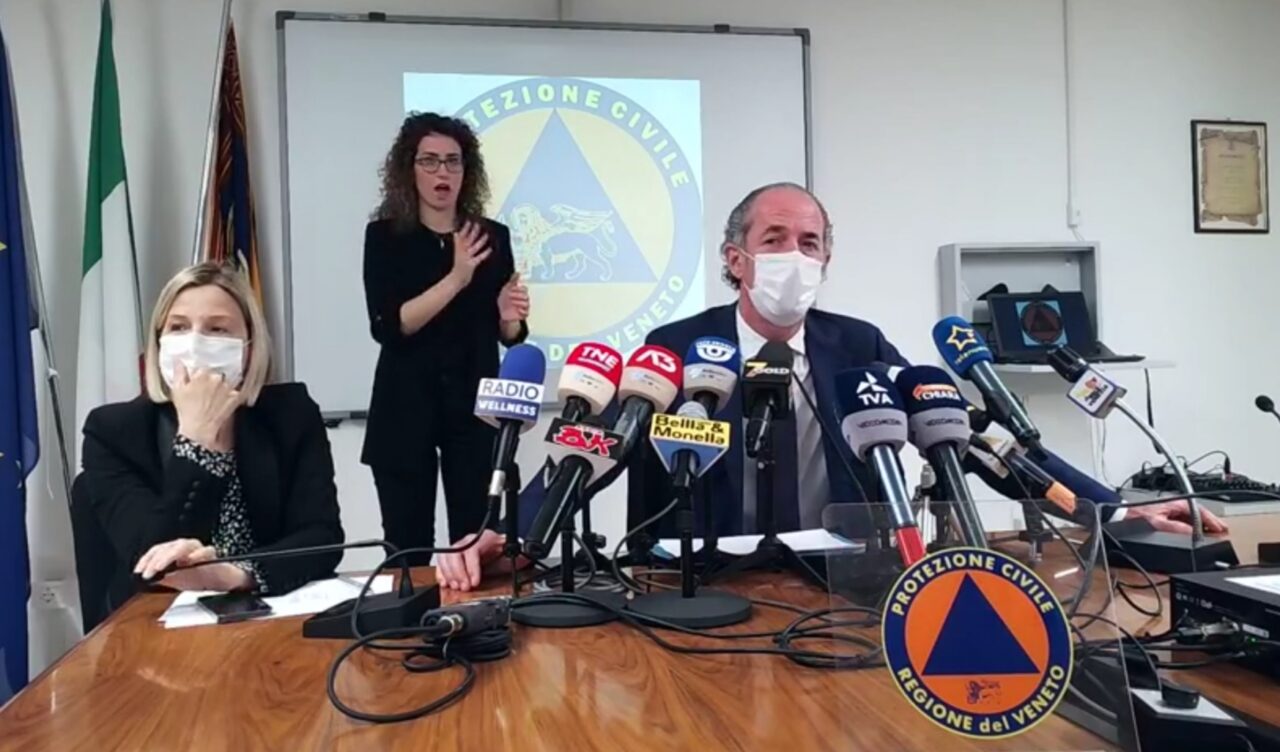Zaia: “Ultimo appello agli over 50, ci sono 60mila posti liberi per le vaccinazioni” | +247 positivi Covid| Dati 10 maggio 2021