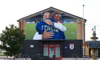 L'abbraccio di Wembley diventa un murales ad Adria, si attende Mancini per l’inaugurazione