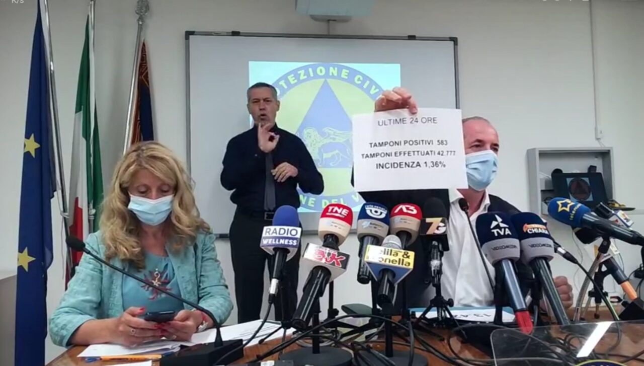 Covid, Zaia: “Accesso diretto al vaccino per la fascia 12-25 anni da domani” |+583 positivi| Dati 12 agosto 2021