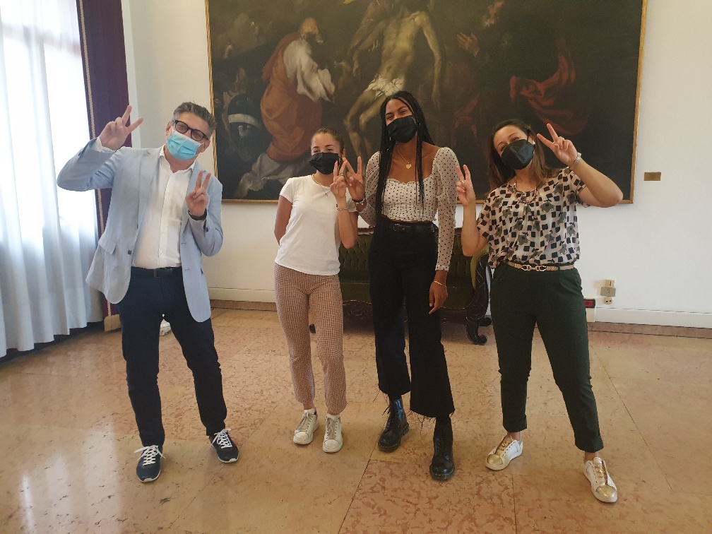 Ricevute a palazzo Nodari le campionesse Bergamo e Fusetto, Gaffeo: “Siete un esempio per tutti”