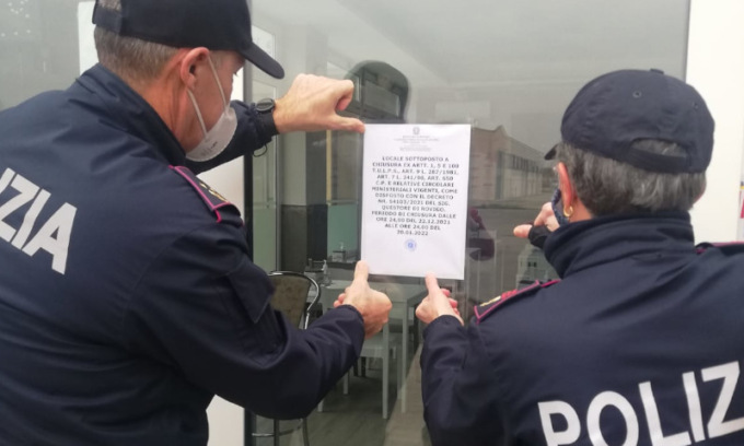 Caffè, litigi e cocaina: locale di Porto Viro chiuso dalla Questura