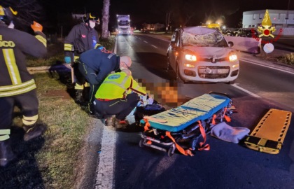 Tragedia lungo la strada regionale Rovigo Adria: ciclista travolto e ucciso da un’auto