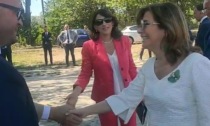 Il presidente del Senato Elisabetta Casellati in visita alle zone colpite dalla siccità in Polesine