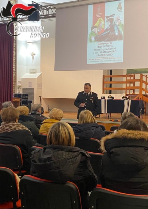 I carabinieri della compagnia di Adria incontrano gli anziani contro le truffe