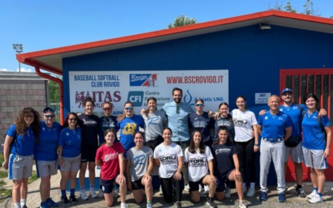 La Nazionale italiana di Softball a Rovigo: l’incontro con l’assessore Milan