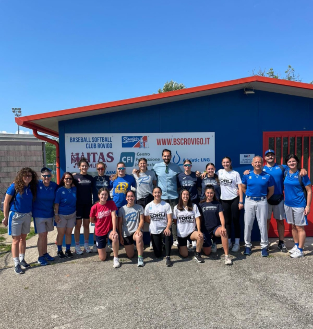 La Nazionale italiana di Softball a Rovigo: l’incontro con l’assessore Milan