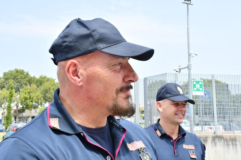 Il saluto della Questura al Sovrintendente Capo Coordinatore Cianfanelli