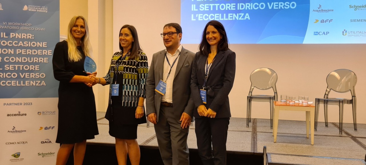 Monica Manto di Acquevenete è manager idrico dell’anno