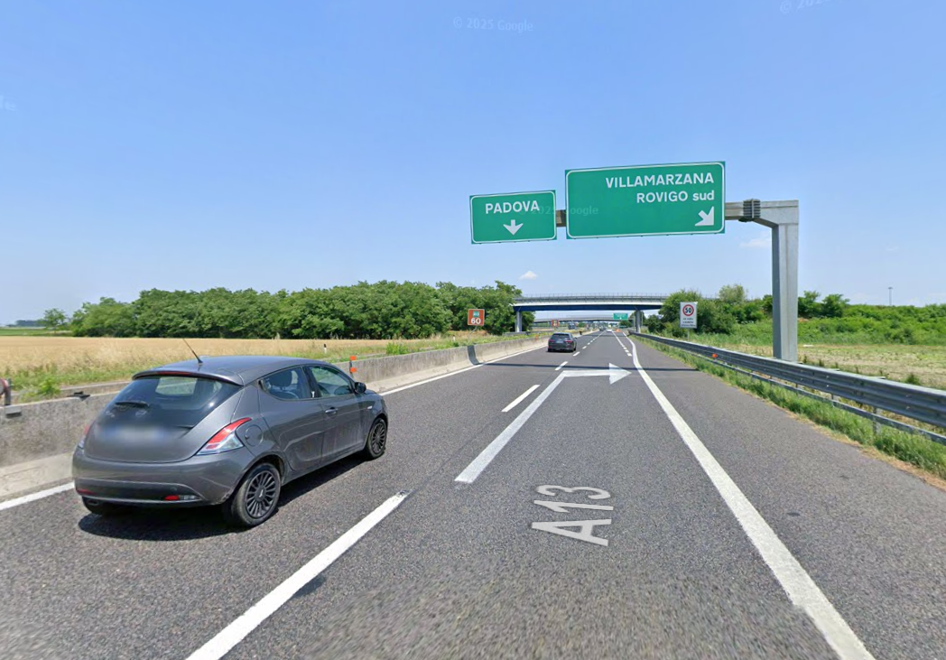 Tre notti di chiusura per lavori del tratto dell’autostrada A13 tra Villamarzana-Rovigo Sud e Rovigo