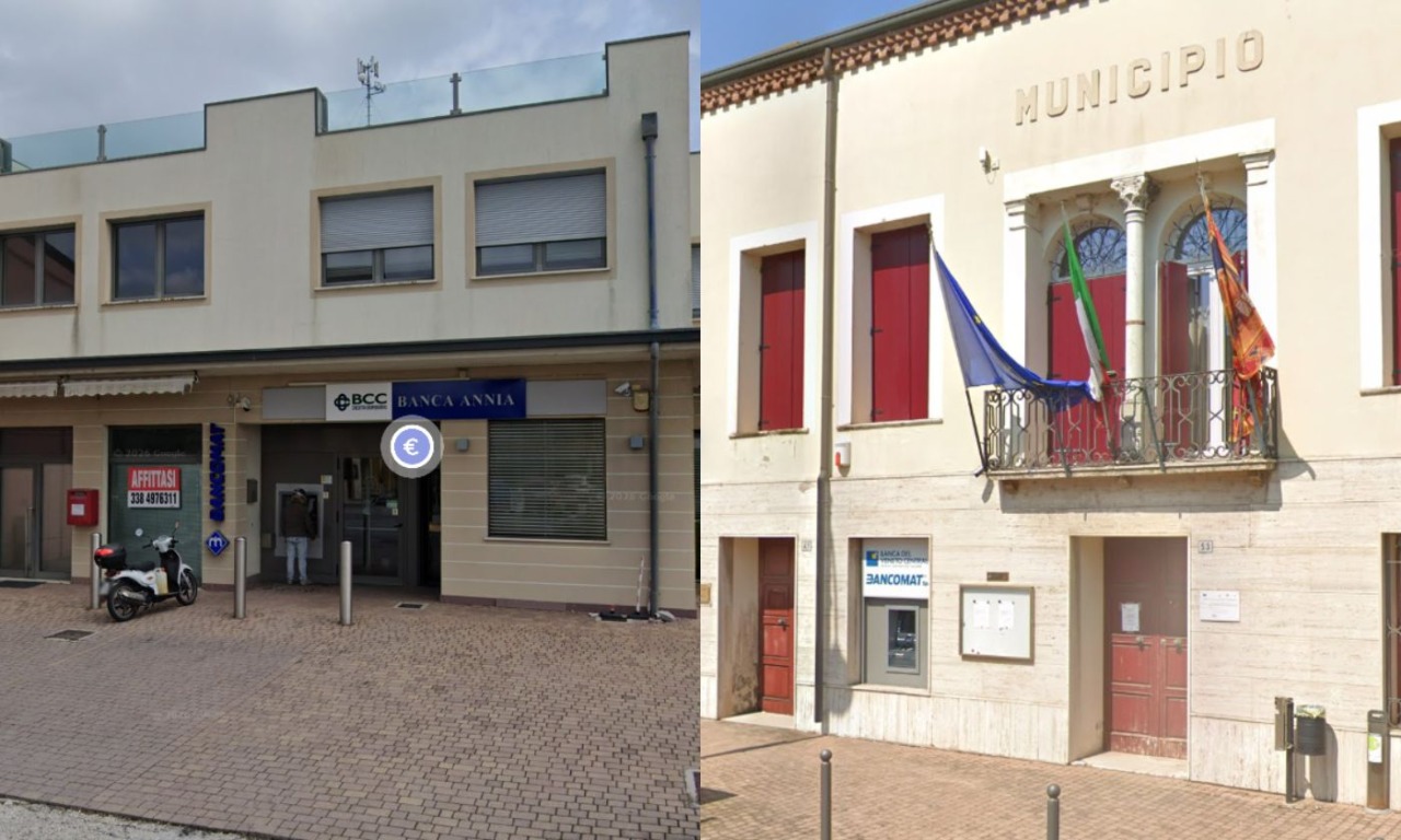 Due bancomat fatti saltare in aria nella notte in provincia di Rovigo