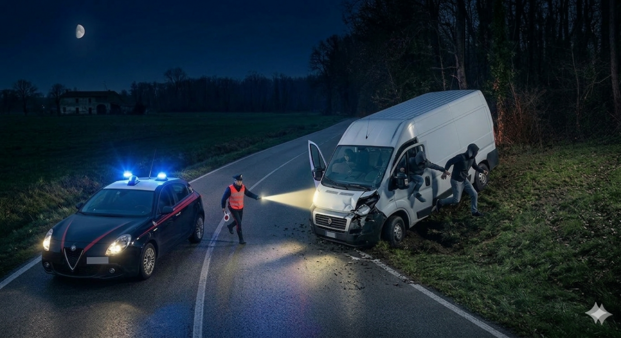Furto di un furgone a Castelmassa sfocia in tentato omicidio contro i Carabinieri