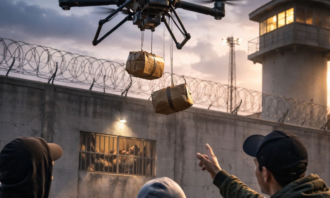 Con un drone provano a far entrare droga e cellulari nel carcere di Rovigo