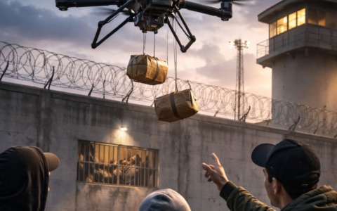 Con un drone provano a far entrare droga e cellulari nel carcere di Rovigo