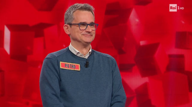 Pietro da Villamarzana eliminato a L’Eredità: fatale l’errore sulla ricetta di Catone