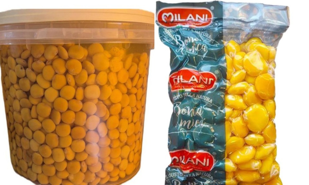 Lupini secchi prodotti a Occhiobello richiamati dal mercato per presenza di alcaloidi
